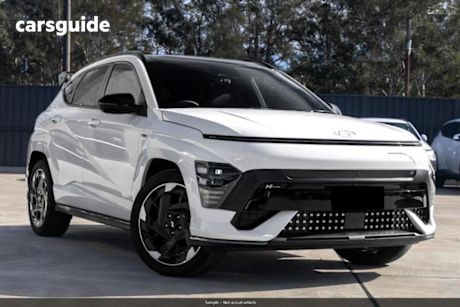 White 2024 Hyundai Kona Wagon Electric Premium N Line