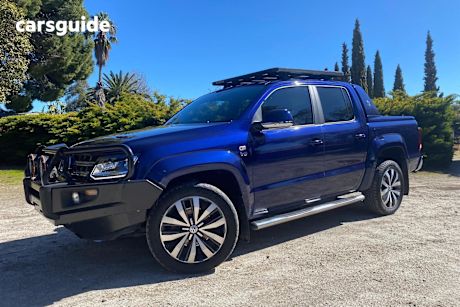 Blue 2021 Volkswagen Amarok Ute Tray TDI580 AVENTURA 4X4