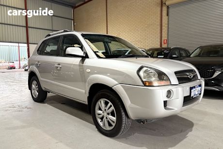 Silver 2008 Hyundai Tucson SUV CITY SX F