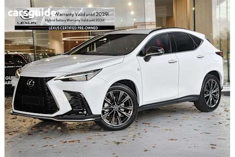 White 2024 Lexus NX350H Wagon F Sport Hybrid 2Wd