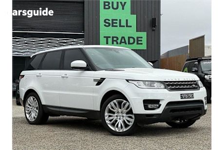White 2017 Land Rover Range Rover Sport SUV TDV6 SE 4X4