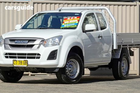 White 2020 Isuzu D-MAX Space Cab Chassis Sx (4X4)