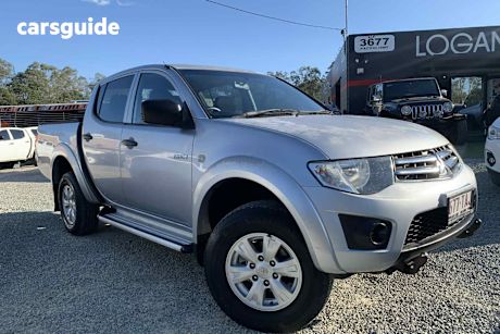 Silver 2010 Mitsubishi Triton Double Cab Utility Gl-R