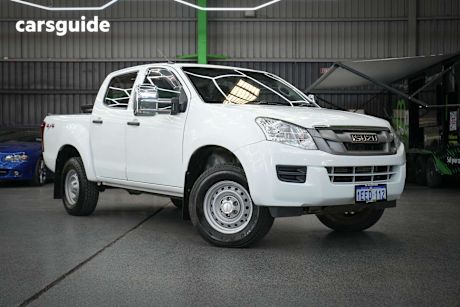 White 2013 Isuzu D-MAX Ute Tray SX 4X4
