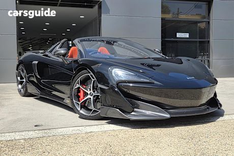 Black 2019 McLaren 600LT Convertible R
