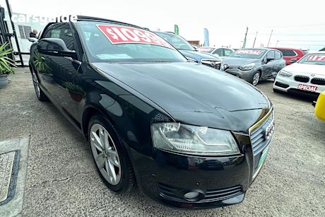 Black 2009 Audi A3 Convertible TFSI AMBITION F