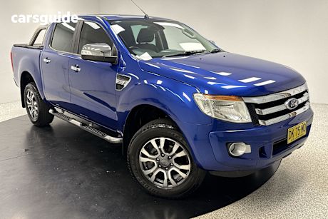 Blue 2015 Ford Ranger Ute Tray XLT 4X4