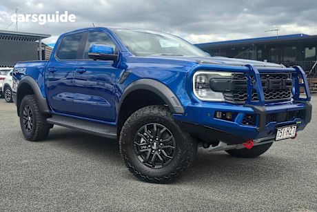 Blue 2024 Ford Ranger Ute Tray RAPTOR 4X4