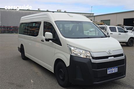 White 2021 Toyota HiAce Bus Slwb Commuter (12 Seats)