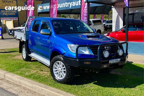 Blue 2012 Toyota Hilux Ute Tray SR5