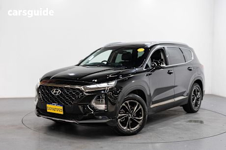 Black 2018 Hyundai Santa FE Wagon Highlander Crdi Satin Awd