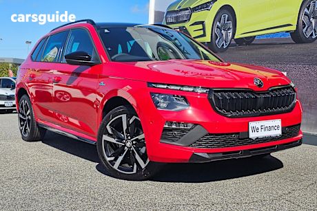 Red 2025 Skoda Kamiq SUV 110TSI MONTE CARLO F