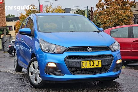 Blue 2018 Holden Spark Hatchback Ls