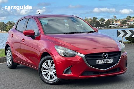 Red 2015 Mazda Mazda2 Hatch NEO F