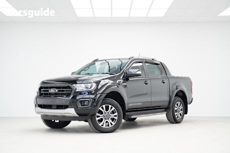 Black 2021 Ford Ranger Ute Tray WILDTRAK 4X4