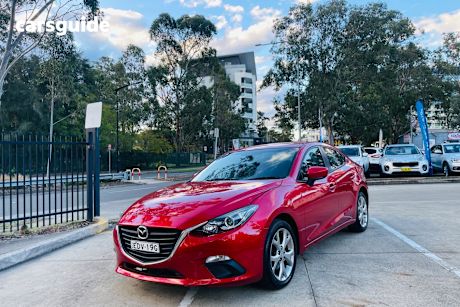 Red 2014 Mazda Mazda3 Sedan AUTOMATIC 4 CYLINDER