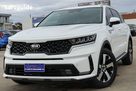 White 2021 Kia Sorento SUV SPORT 4X4