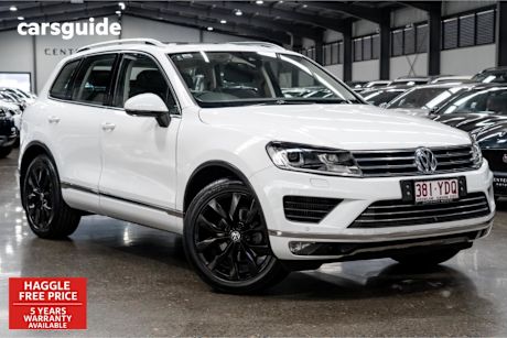 White 2018 Volkswagen Touareg SUV V6 TDI 4WD