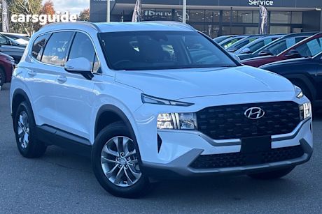White 2021 Hyundai Santa FE SUV 4X4