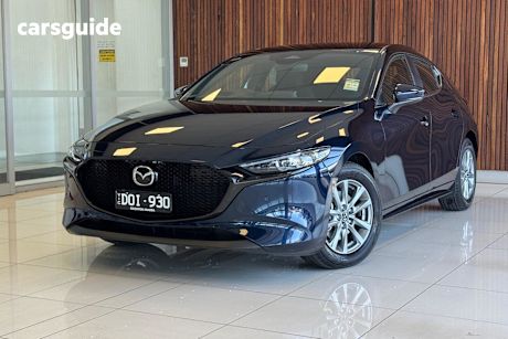 Blue 2024 Mazda 3 Hatchback G20 Pure