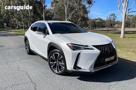 White 2019 Lexus UX SUV UX250H LUXURY F
