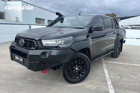 Black 2021 Toyota Hilux Ute Tray RUGGED X 4X4