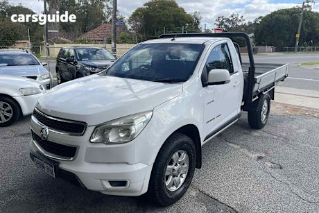 White 2014 Holden Colorado Ute Tray LX 4X4