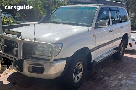 White 2003 Toyota Landcruiser SUV GXL 4X4