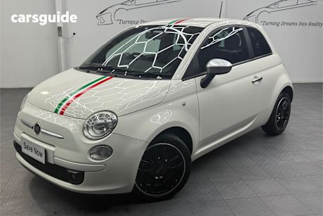 White 2013 Fiat 500 Hatchback Twin Air Plus
