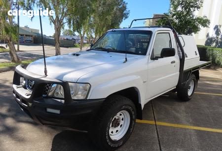 White 2010 Nissan Patrol Ute Tray DX 4X4