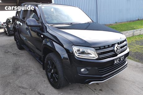 Black 2016 Volkswagen Amarok Ute Tray TDI420 ATACAMA 4X4