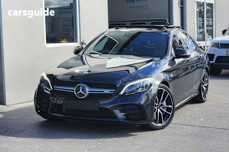 Grey 2021 Mercedes-Benz C43 Sedan