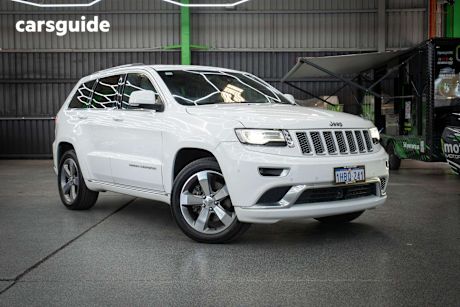 White 2015 Jeep Grand Cherokee SUV SUMMIT 4X4