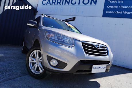 Silver 2010 Hyundai Santa FE Wagon Highlander Crdi (4X4)