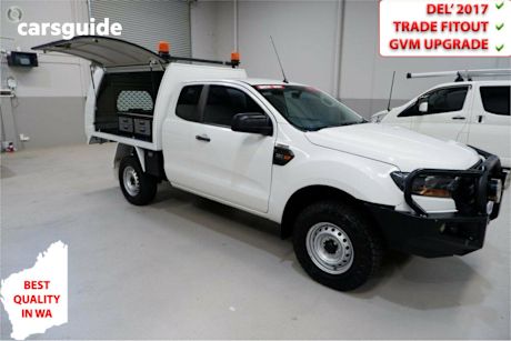 White 2016 Ford Ranger Ute Tray XL 4X4