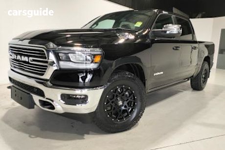 Black 2024 Ram 1500 Crew Cab Utility Laramie (W/Sunroof) Mhev