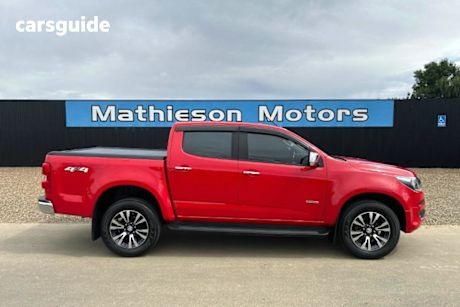Red 2018 Holden Colorado Ute Tray LTZ 4X4