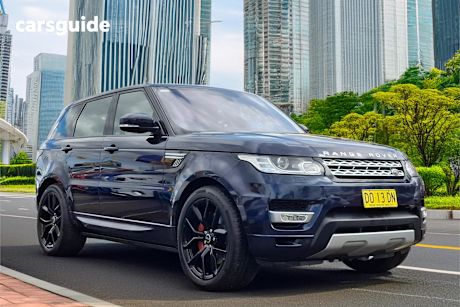 Blue 2016 Land Rover Range Rover Sport SUV SDV6 HSE 4X4