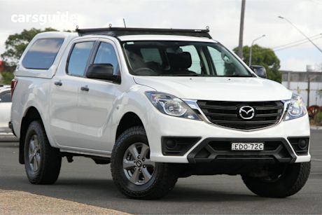 White 2019 Mazda BT-50 Ute Tray XT 4X4