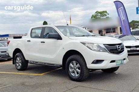 White 2016 Mazda BT-50 Ute Tray XT 4X4