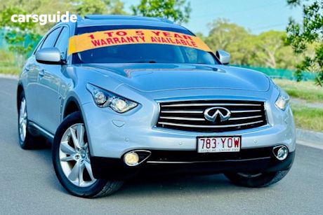 Silver 2014 Infiniti QX70 Wagon 3.7 Gt