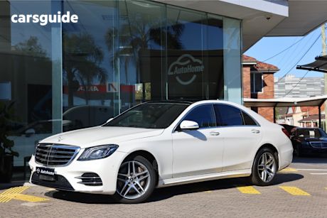 White 2018 Mercedes-Benz S-Class Sedan S450 R