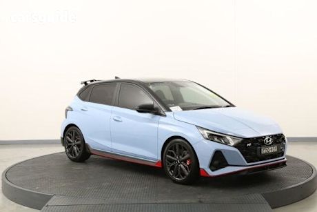 Blue 2024 Hyundai I20 Hatchback N