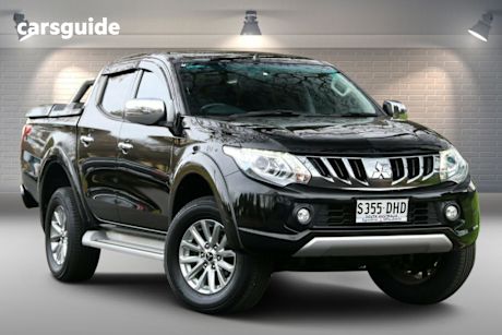 Black 2017 Mitsubishi Triton Ute Tray GLS 4X4