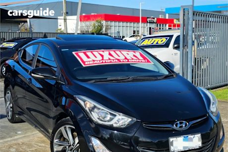 Black 2015 Hyundai Elantra Sedan PREMIUM F
