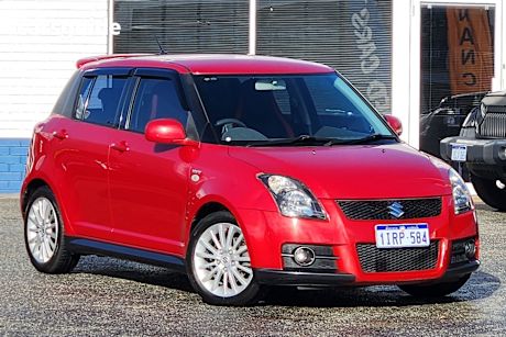 Red 2009 Suzuki Swift Hatchback Sport