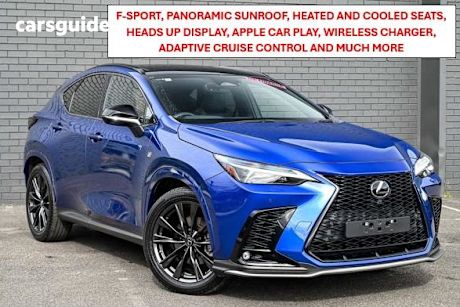 Blue 2021 Lexus NX SUV NX350 F SPORT 4X4