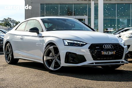 White 2024 Audi A5 Coupe 45 Tfsi Quattro S Line Mhev