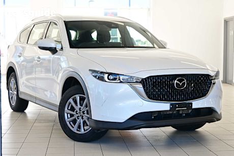 White 2023 Mazda CX-8 SUV G25 SPORT F