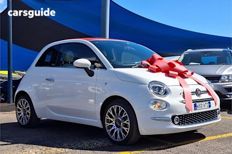 White 2020 Fiat 500C Convertible LOUNGE